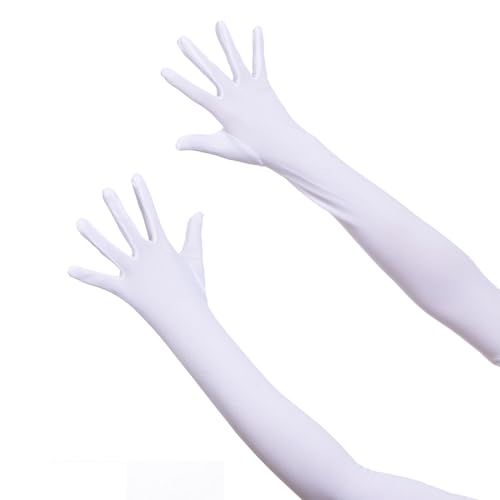 Alvogimor Adult Elbow Length Spandex Stretch Gloves,18 inch Long Wedding Party Christmas Costume Party Dance Gloves2