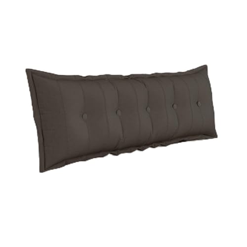 WOWMAX Headboard Pillow Queen Bolster Reading Pillow for Bedrest, Deep Grey