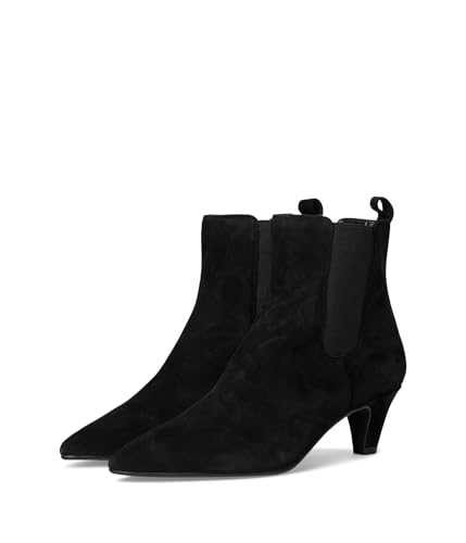 Image of Dune London Ladies OBVIOUS Suede Mid Heel Chelsea Ankle Boots Size UK 6 Suede