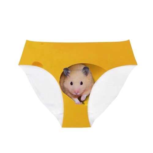 Hamster Yellow Ladies Swim Brief Women's Lingerie Sexy Underwear For Women Low Rise Cheeky Panties For Women