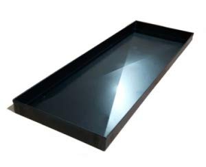 Generico Teglie per Pizza Professionali in Lamiera Blu con Diagonale (Kit da 5 Pezzi) (60x40x2H)