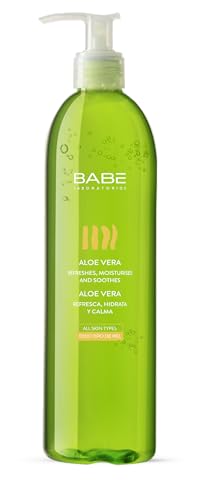 Laboratorios Babé - Gel de Aloe Vera Puro 395 ml | Refrescante, Hidratante, Calmante y Regenerante | Ideal para Exposición Solar, Afeitado, Depilación y Tratamientos Médico-Estéticos