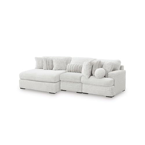 Image of Signature Design by Ashley 3-Piece Modular Sectional with Chaise, White