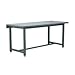 Stackbin ES4830-1000 Series 1000 Steel Fixed Height Workbench, 13g Steel Top, Black Baked Enamel, 48" Length, 30" Width, 35" Height