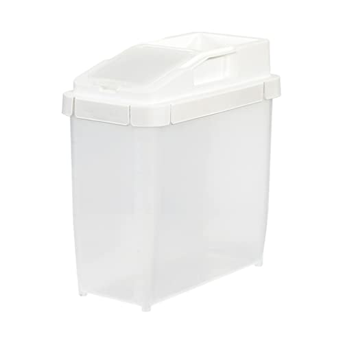 TJLSS Gran plástico cubo de plástico a prueba de humedad de la humedad de la caja de almacenamiento sellado de arroz Cilindro de arroz de cocina Farina de granos misceláneos