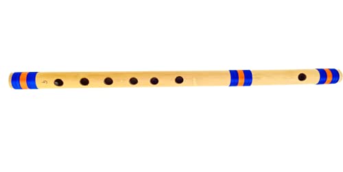 HS INTERNET Classical Flute C Scale Bamboo flute & Multi Colour Thread Flute Size 18 inch-image-10