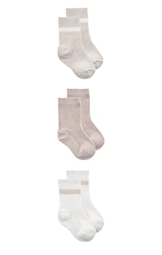 Image of Snugabye Organic 3-Pack Baby Crew Socks | Multiple Colours