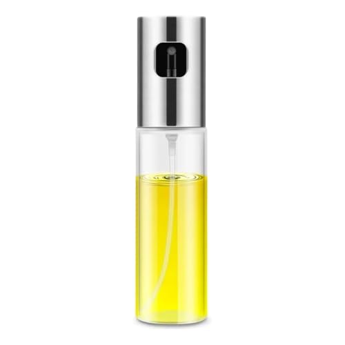 KLACK Pulverizador de Aceite Cocina Cristal y Acero 100 ml