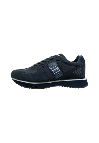 Blauer. USA F4TOKYO01/TAS F. Zapatillas de hombre verde militar de goma con plantilla extraíble con elevación de 2,5 cm, navy, 43 EU