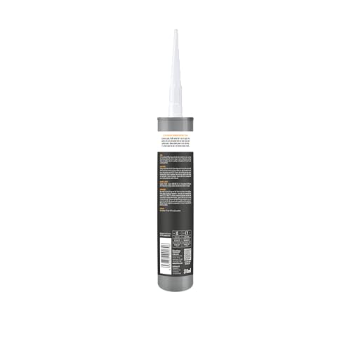 Image of SX White Premium Paintable Caulk Acrylic - Premium Quality Acrylic for Sealing Gaps & Cracks - Long Lasting Flexible Seal - Interior and Exterior Use - Overpaintable - 310ml