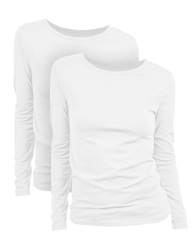Pack de 2/3 camisetas para mujer de Basic Treasure, camiseta de