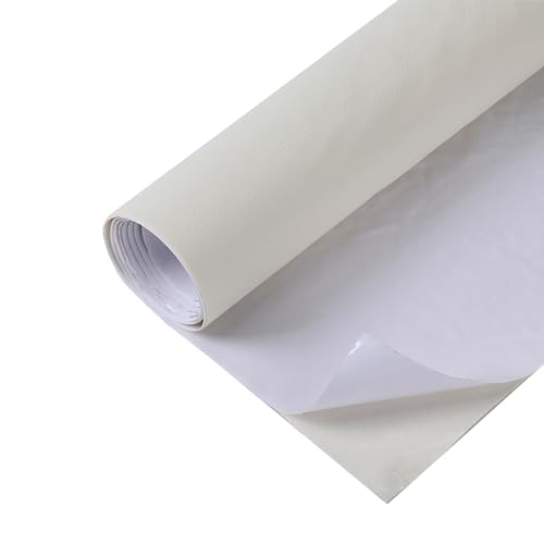 Pelle Adesiva per Riparazioni, Ripara Fori Crepe Scolorimenti e Bruciature, Patch Adesiva Impermeabile, per Mobili, Sedili, Divani, Progetti Fai da Te di Tappezzeria-white||30 * 120cm