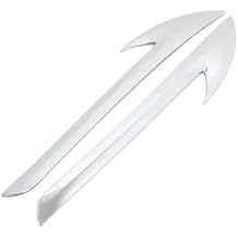 Compatible For Toyota Prius 2016 2017 2018 ABS Chrome Car Front Grill Moulding Cover Trim Grille Molding Garnish Strip Exterior Accessories
