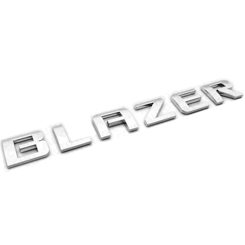 Emblema 3D Blazer de repuesto cromado para puerta trasera y accesorios de carrocería 19-23