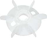 XYWHPGV Pala della ventola del motore 180 mm x 38 mm a forma di D con foro in plastica bianca con 6 alette(26eb1 85091 4151a 928f5 fbe27 09413