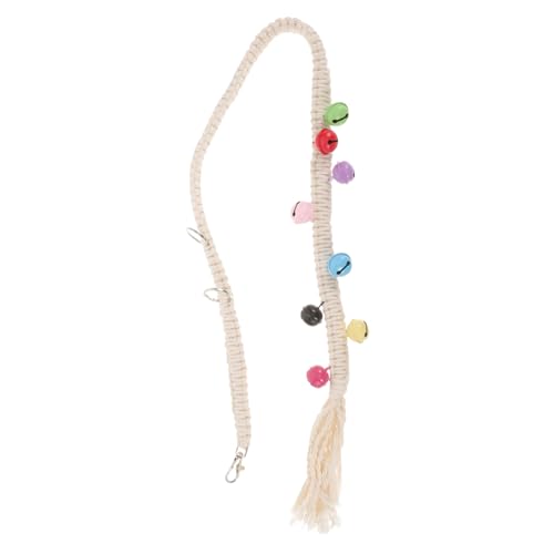 ノーブランド品 犬ドアベルアウトアラームベルスト ペットトレーニングドアベル手作り綿ロープ編組吊りベルドアベル 犬持ち 犬トラッカー 外 犬用 ポータブルペットドアベル デリケートな犬の呼び鈴