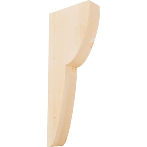 Ekena Millwork COR04X10X26CRE00SDF 3 1/2"W x 10"D x 26"H Crestline Smooth Corbel, Douglas Fir