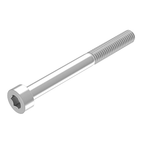 SECCARO Tornillo cilíndrico M8 x 80 mm, acero inoxidable V2A, VA A2, DIN 912/ISO 4762, hexágono interior, rosca parcial, 20...