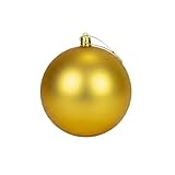 Bolas de Navidad grandes de 25 cm, de PVC, inastillables, acabado mate, adornos colgantes para árbol de Navidad, adorno redondo para decoración navideña del hogar