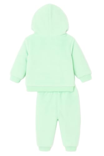 Image of Bold N Elegant Unisex Kids Fleece Printed Smiling Star Warm Fur Pullover Sweatshirt Hoodie Tshirt and Jogger Pant Winter Clothing Set Dress