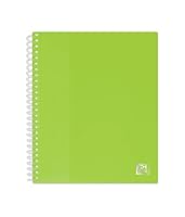OXFORD School Life Dokumentenmappe, Spiralbindung, A5, für 80 Ansichten/40 Hüllen, Polypropylen-Deckel, Anisgrün
