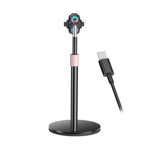 Support de bureau pour téléphone rotatif avec ventilateur intégré performant
