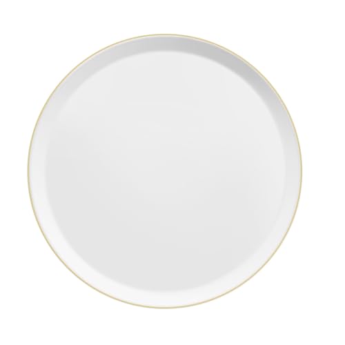 Medard de Noblat – Plato plano – D27 cm – Yaka Inoki – Porcelana – Juego de 6 – Oro