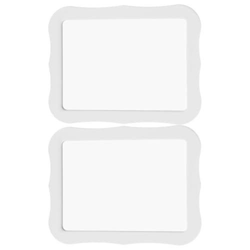 TOKIDNY 2 Espejos Magnéticos para Casillero de 5X7 Pulgadas Espejo Pequeño Blanco para Maquillaje y Almacenamiento en Baño Hogar Oficina y Escuela Accesorios Prácticos y Fáciles de