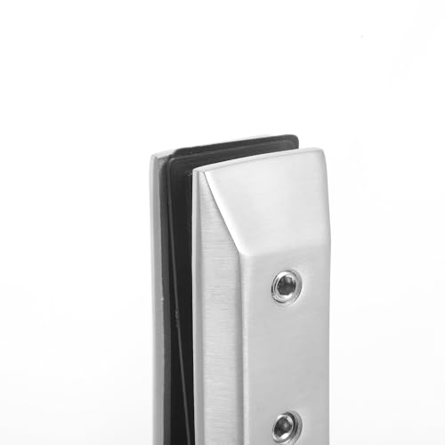 Abrazadera de vidrio de acero inoxidable de diseño robusto para pared 4