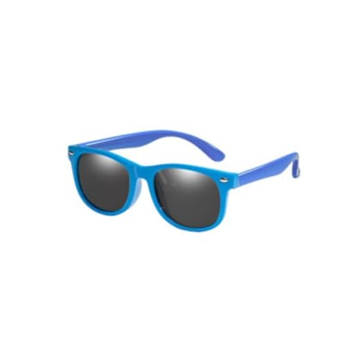 Óculos de Sol Infantil Flexíveis Polarizados SYANG - Proteção UV400 para Crianças - Conforto e Estilo(Azul)