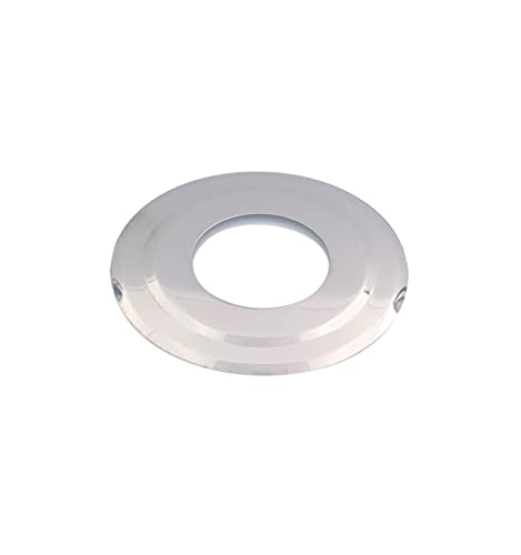TYGERIX Rosetón de acero inoxidable para tubos de 80 mm | Tapa de orificio de pared para estufa de leña o pellets y calderas | Alta resistencia al calor | Más grosor | La parte superior