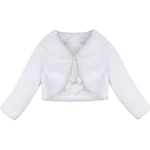 Fldy Girls Faux Fur Bolero Wrap Cape Cover