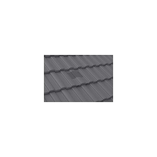 Slate Grey Marley Ludlow Major - Redland Renown Castellated Roof In-Line Tile Vent Ventilator & Flexi Pipe Adaptor