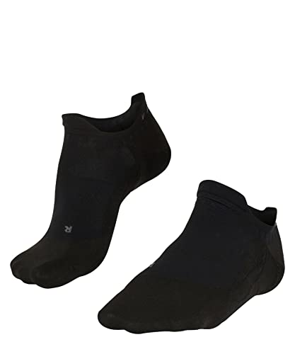 FALKE Men's GO5 Invisible Golf Socks, Breathable Quick Dry, No Show Length, Light Cushion, Ultra Lightweight, Black (Black 3000), 10.5-11.5, 1 Pair
