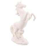 Suerte y prosperidad: inspirada en las figuras tradicionales del feng shui, esta figura decorativa de caballo para la oficina simboliza la atracción de la riqueza. colócala en tu escritorio para atraer el en el trabajo y en la vida. estatua decorativa de un caballo al galope. escultura de animal ornamental