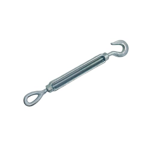 Prolinemax tensor galvanizado con gancho y ojal de 5/8'' x 6'' con capacidad de 2250 lbs, acero forjado miniatura 2