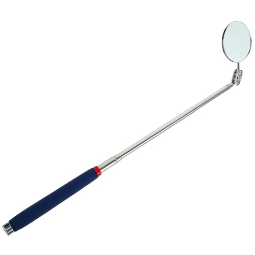 Zerodeko Miroir Télescopique Inspection Véhicule avec Tige Flexible Réglable Outil Compact pour Réparation Mécanique et Détection de Pannes