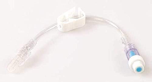 IV Extension Set, Clear/White, 7in L, PK100