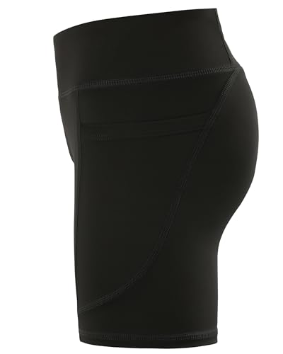 Roadbox Girls Volleyball Spandex Shorts, 5" Youth Bike Athletic Compression Shorts for Gymnastics Dance Yoga with Pockets2