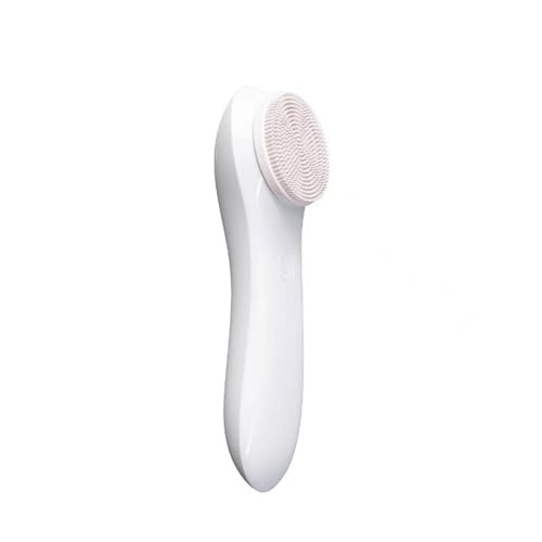 LLiuvccz Exfoliante facial de silicona, cepillo eléctrico impermeable para hombres y mujeres, limpieza profunda, herramienta de belleza facial (rosa)