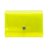 [アソボーゼ] [ aso ] sugata PVC 三つ折り財布 透明 日本製 コンビニエンス ウォレット スモール コンパクト ウォレット 財布 イエロー sg-pv266-2024ye