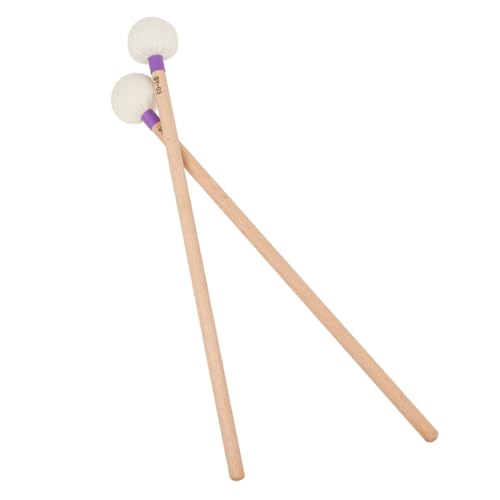 YARNOW 2 piezas baquetas para timbal con cabeza de fieltro miniatura 1