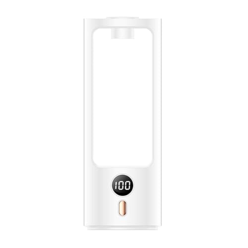 FUANA Ambientador automático con difusor en aerosol compatible con aceites esenciales, ABS blanco, desodorización de inodoro y máquina de fragancia para el hogar, pilas incluidas