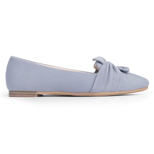 Image of MUSSHOE Comfortable Office Flats for Women: Pointed Toe Work Shoes with Memory Foam - Dressy Business Casual Slip On Flats for Commute & All Day Wear