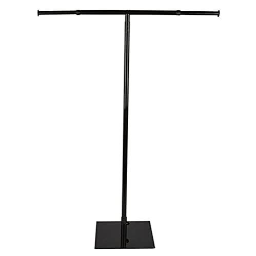 Christian Brands T-Pole Church Banner Stand – Black Metal Fits 24