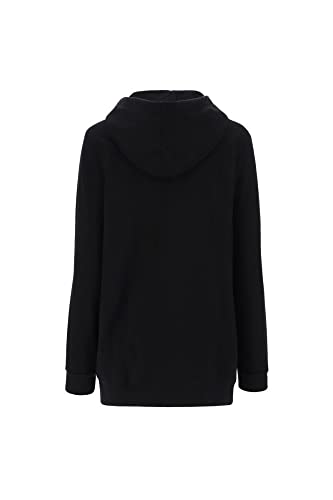 FREDDY Felpa Donna Cappuccio Zip Oro Nero