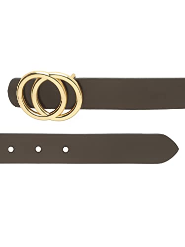 Image of TEAKWOOD LEATHERS Leather Belt for Women Belts Regular Fit Casual Formal Dress Jeans & Fashion Ladies Belts for Women Belts Regular Fit Belt Any Season | Fashion Belt for Women | T BT W 01