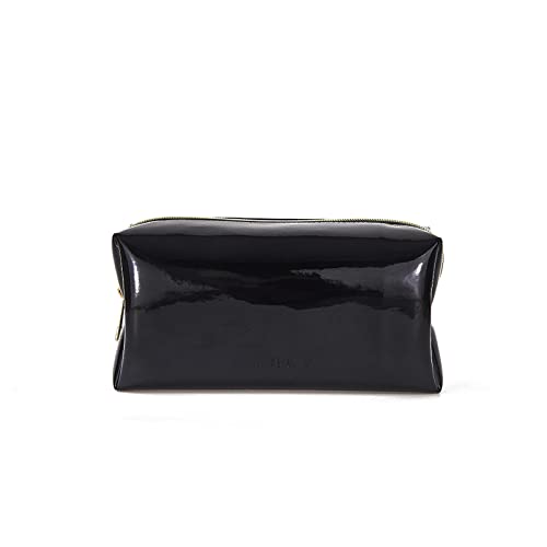 Bolso grande del maquillaje del bolso del lavado del viaje para las mujeres (negro) Cover