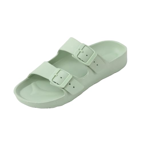 R-ISLAND Sandales antidérapantes pour femme, pour piscine, douche, plage., vert, 36 EU