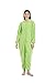 HvnTjvn Wazowski Mike Monster Inc Onesie Adult Animal Jumpsuit Unisex One-Piece Pajamas Cosplay Costume Sleepwear for Halloween christmas Women Men S